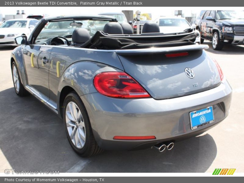 Platinum Gray Metallic / Titan Black 2013 Volkswagen Beetle TDI Convertible