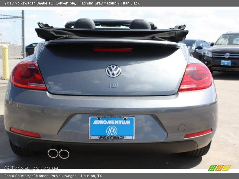Platinum Gray Metallic / Titan Black 2013 Volkswagen Beetle TDI Convertible