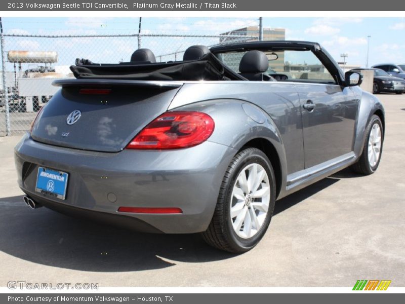 Platinum Gray Metallic / Titan Black 2013 Volkswagen Beetle TDI Convertible