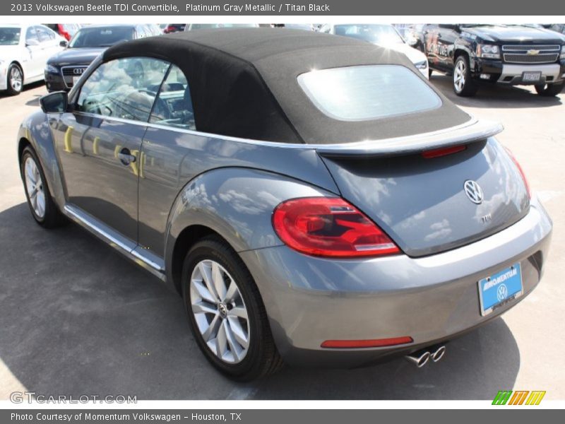 Platinum Gray Metallic / Titan Black 2013 Volkswagen Beetle TDI Convertible