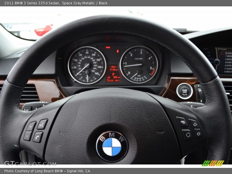 Space Gray Metallic / Black 2011 BMW 3 Series 335d Sedan