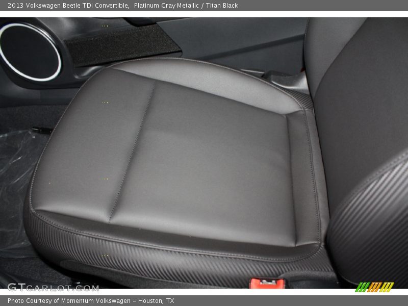 Platinum Gray Metallic / Titan Black 2013 Volkswagen Beetle TDI Convertible