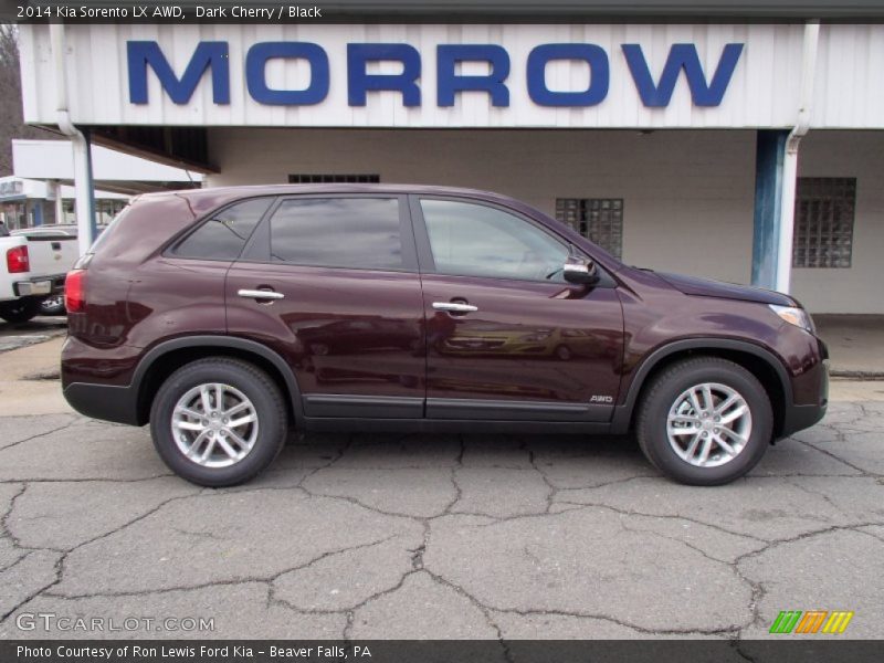 Dark Cherry / Black 2014 Kia Sorento LX AWD