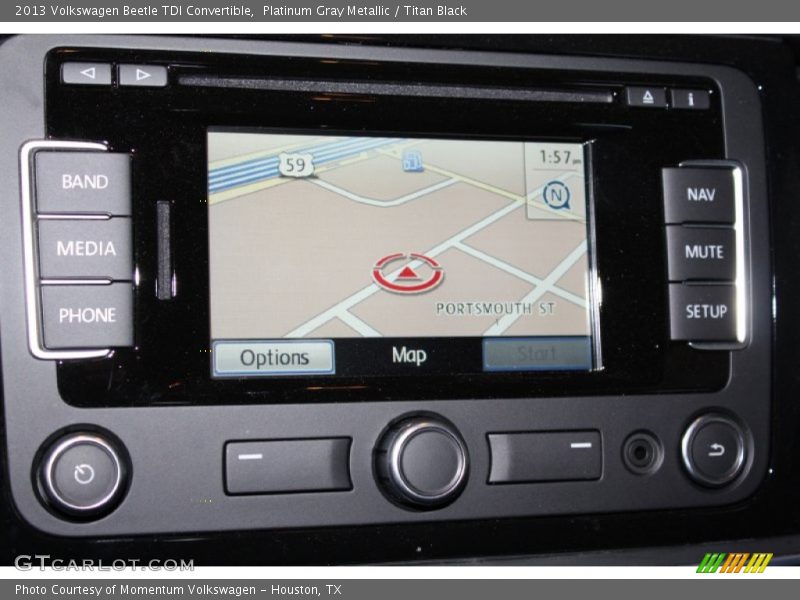 Navigation of 2013 Beetle TDI Convertible