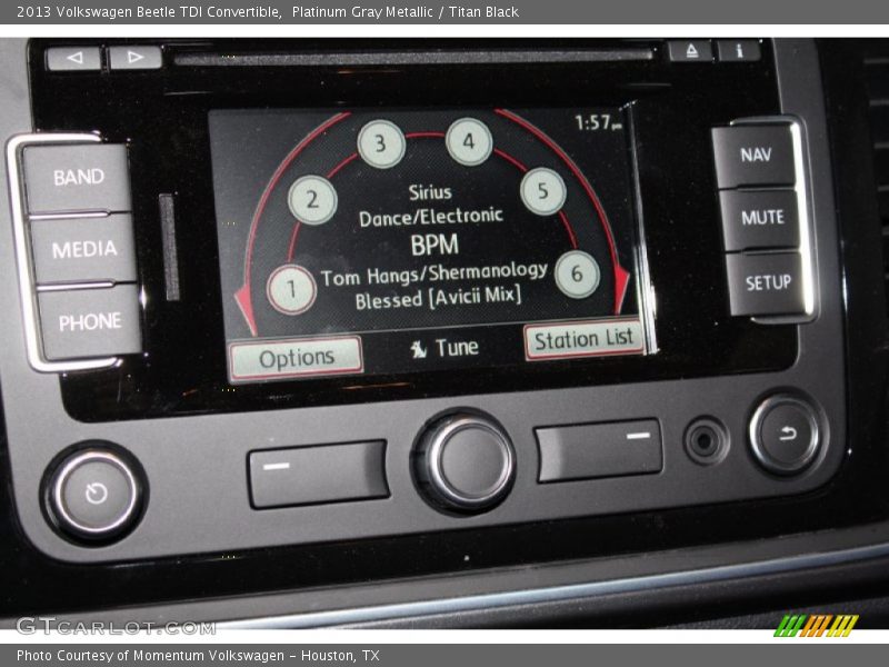 Controls of 2013 Beetle TDI Convertible