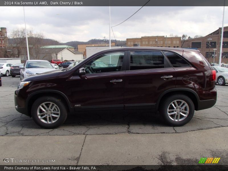 Dark Cherry / Black 2014 Kia Sorento LX AWD