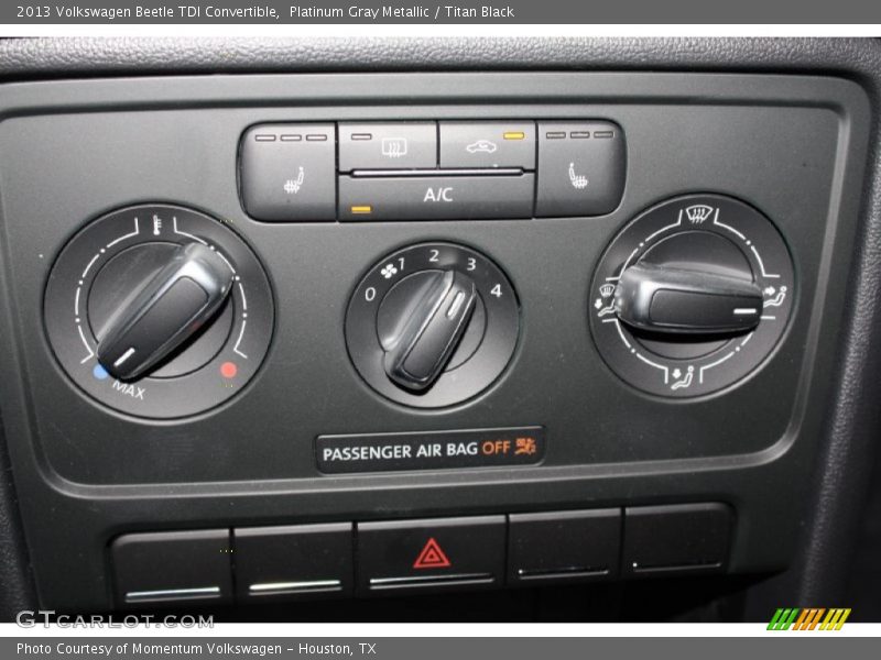 Platinum Gray Metallic / Titan Black 2013 Volkswagen Beetle TDI Convertible
