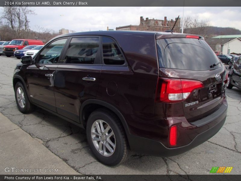 Dark Cherry / Black 2014 Kia Sorento LX AWD