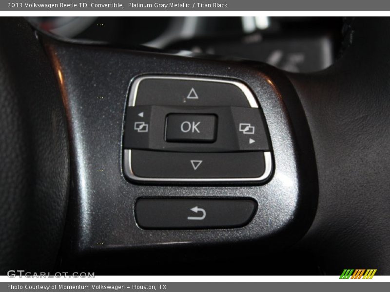 Platinum Gray Metallic / Titan Black 2013 Volkswagen Beetle TDI Convertible