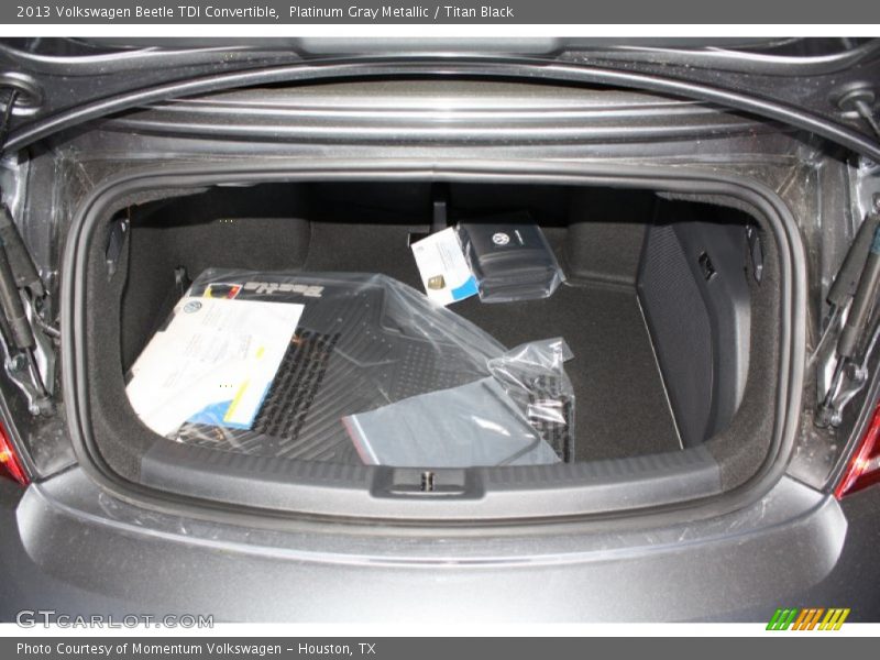 Platinum Gray Metallic / Titan Black 2013 Volkswagen Beetle TDI Convertible