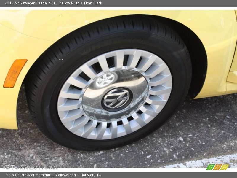 Yellow Rush / Titan Black 2013 Volkswagen Beetle 2.5L