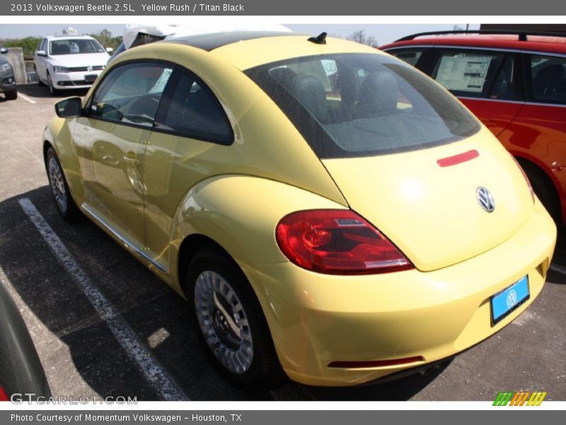 Yellow Rush / Titan Black 2013 Volkswagen Beetle 2.5L
