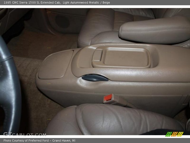 Light Autumnwood Metallic / Beige 1995 GMC Sierra 1500 SL Extended Cab