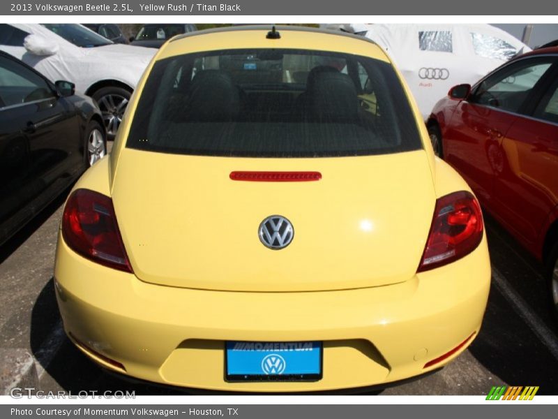 Yellow Rush / Titan Black 2013 Volkswagen Beetle 2.5L