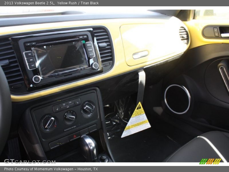 Yellow Rush / Titan Black 2013 Volkswagen Beetle 2.5L