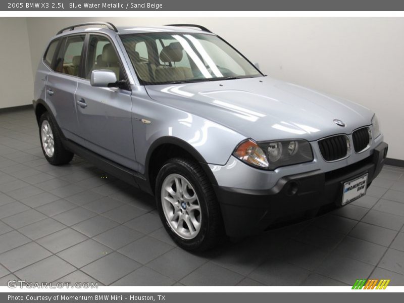 Blue Water Metallic / Sand Beige 2005 BMW X3 2.5i