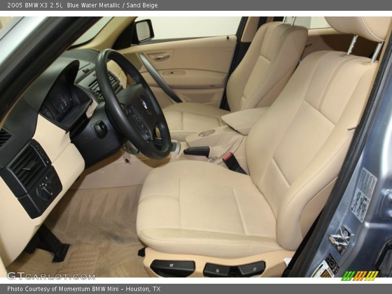 Blue Water Metallic / Sand Beige 2005 BMW X3 2.5i