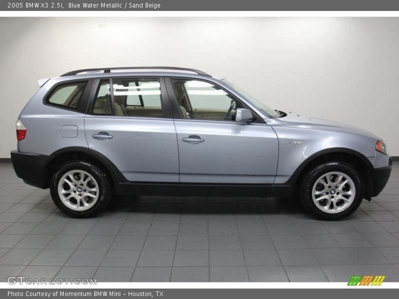 Blue Water Metallic / Sand Beige 2005 BMW X3 2.5i