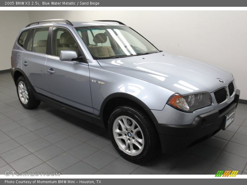 Blue Water Metallic / Sand Beige 2005 BMW X3 2.5i