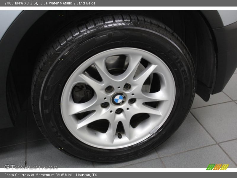 Blue Water Metallic / Sand Beige 2005 BMW X3 2.5i
