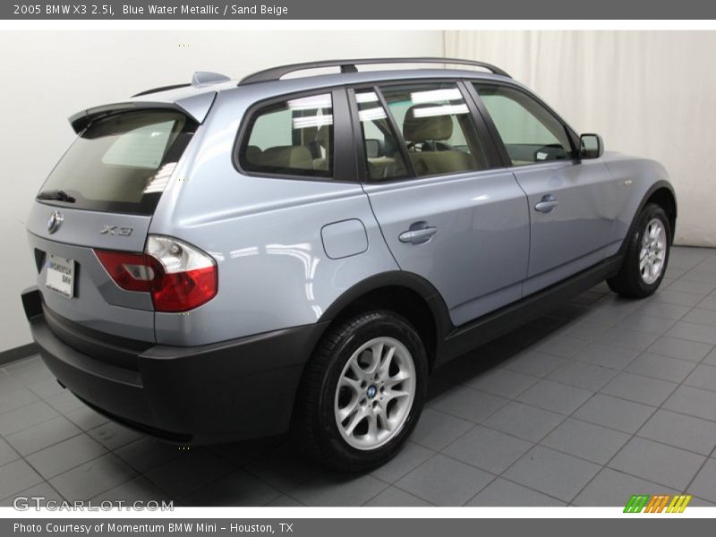 Blue Water Metallic / Sand Beige 2005 BMW X3 2.5i