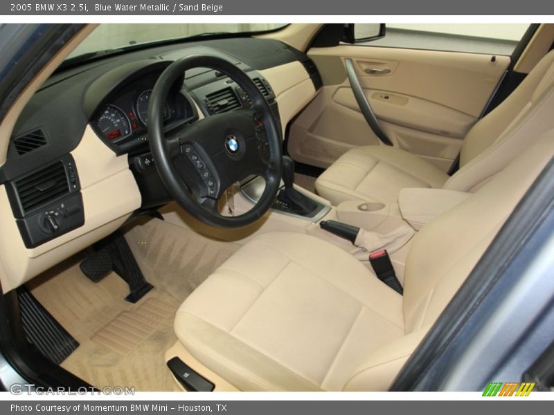 Blue Water Metallic / Sand Beige 2005 BMW X3 2.5i