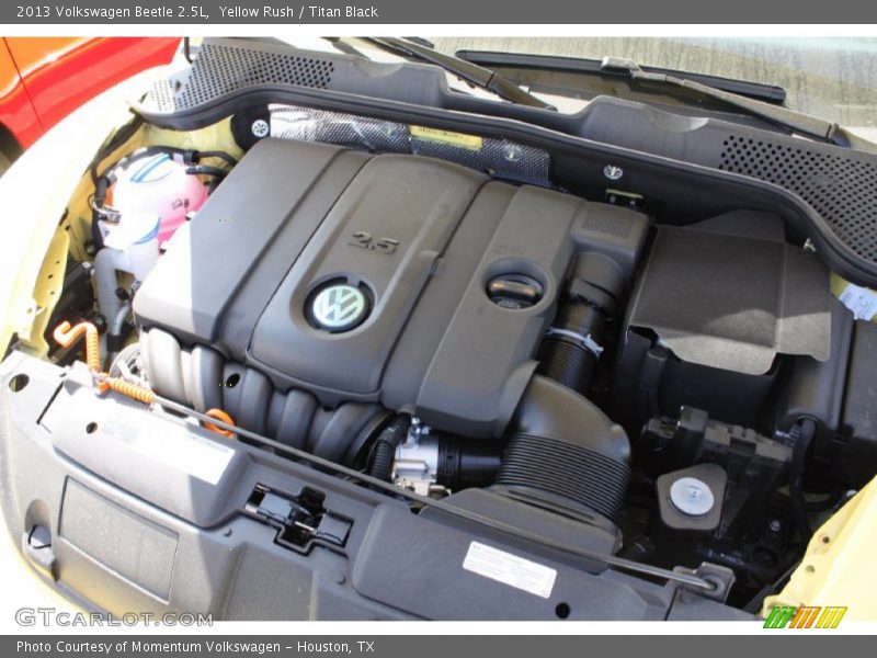 Yellow Rush / Titan Black 2013 Volkswagen Beetle 2.5L