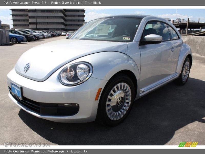 Reflex Silver Metallic / Titan Black 2013 Volkswagen Beetle 2.5L