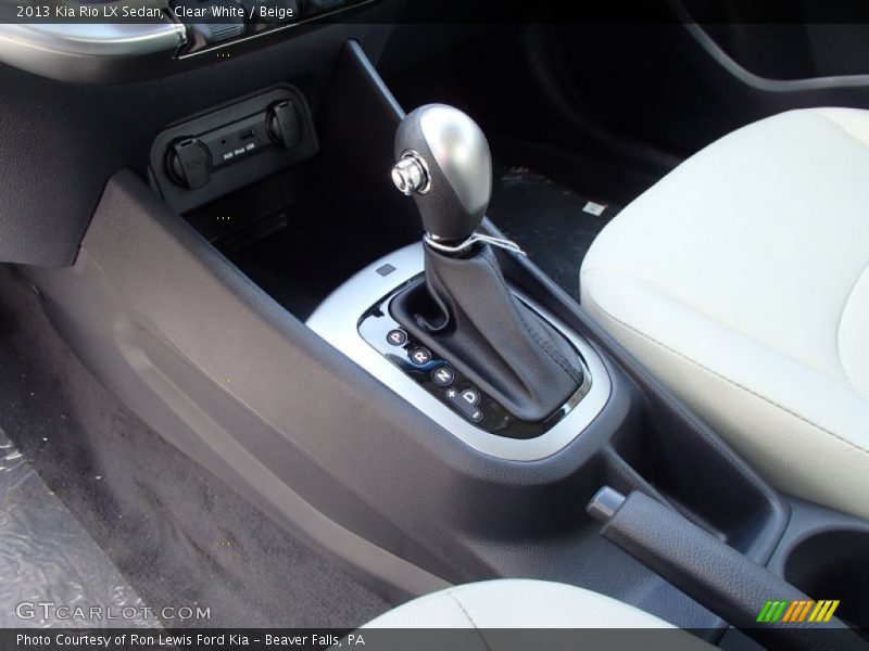 Clear White / Beige 2013 Kia Rio LX Sedan