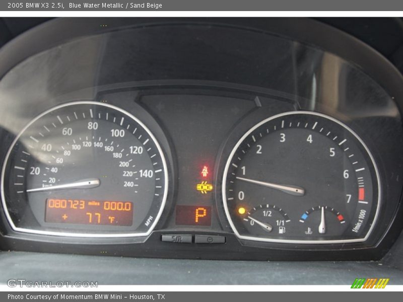 Blue Water Metallic / Sand Beige 2005 BMW X3 2.5i