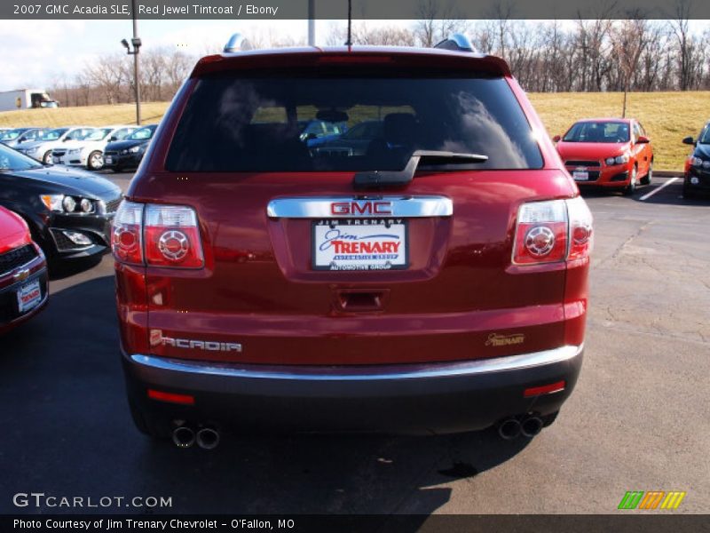 Red Jewel Tintcoat / Ebony 2007 GMC Acadia SLE