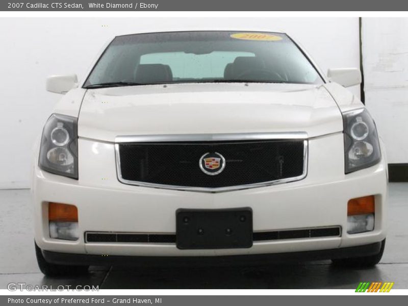 White Diamond / Ebony 2007 Cadillac CTS Sedan