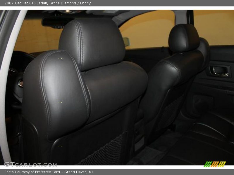 White Diamond / Ebony 2007 Cadillac CTS Sedan