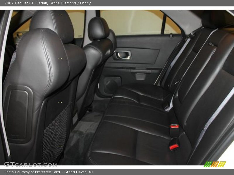 White Diamond / Ebony 2007 Cadillac CTS Sedan