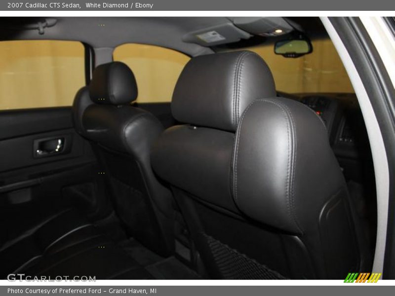 White Diamond / Ebony 2007 Cadillac CTS Sedan