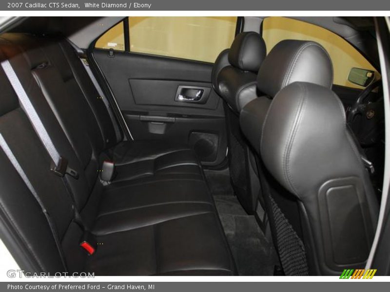 White Diamond / Ebony 2007 Cadillac CTS Sedan