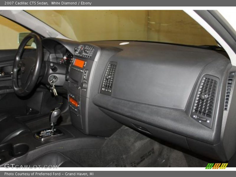 White Diamond / Ebony 2007 Cadillac CTS Sedan