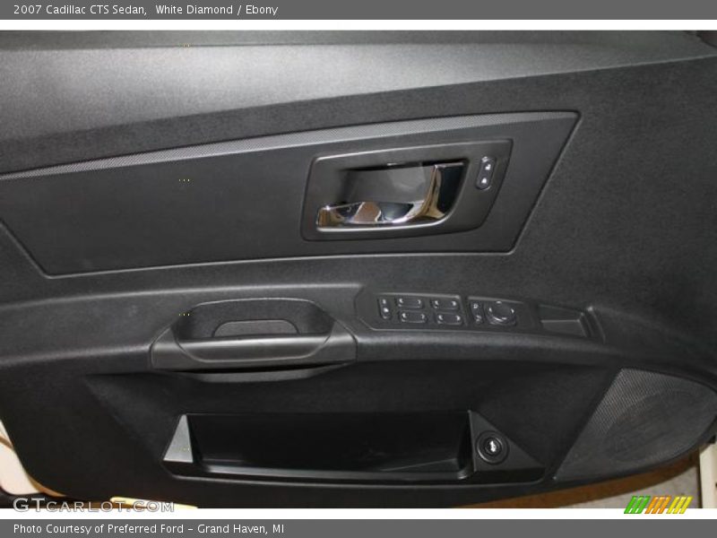 White Diamond / Ebony 2007 Cadillac CTS Sedan