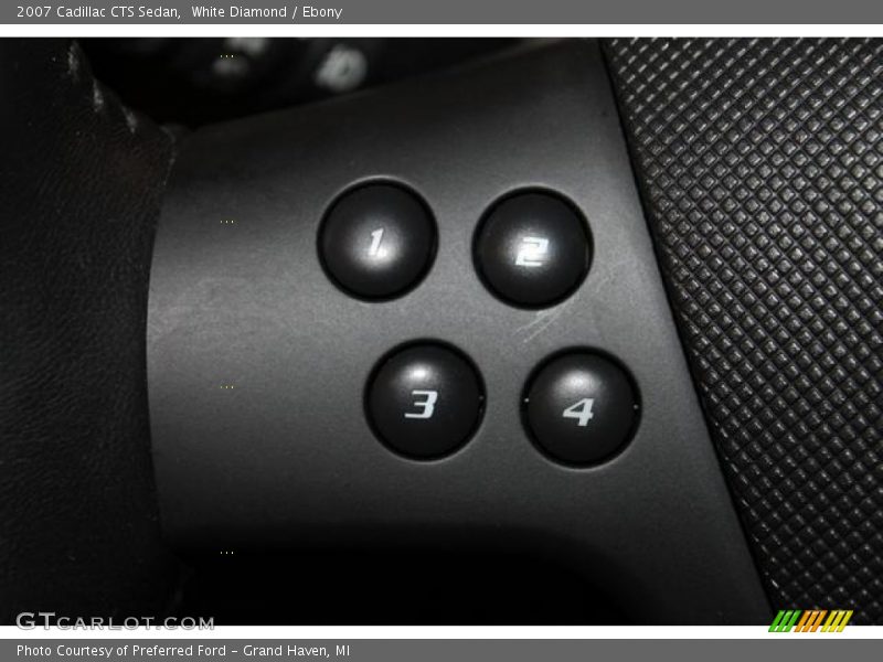 White Diamond / Ebony 2007 Cadillac CTS Sedan
