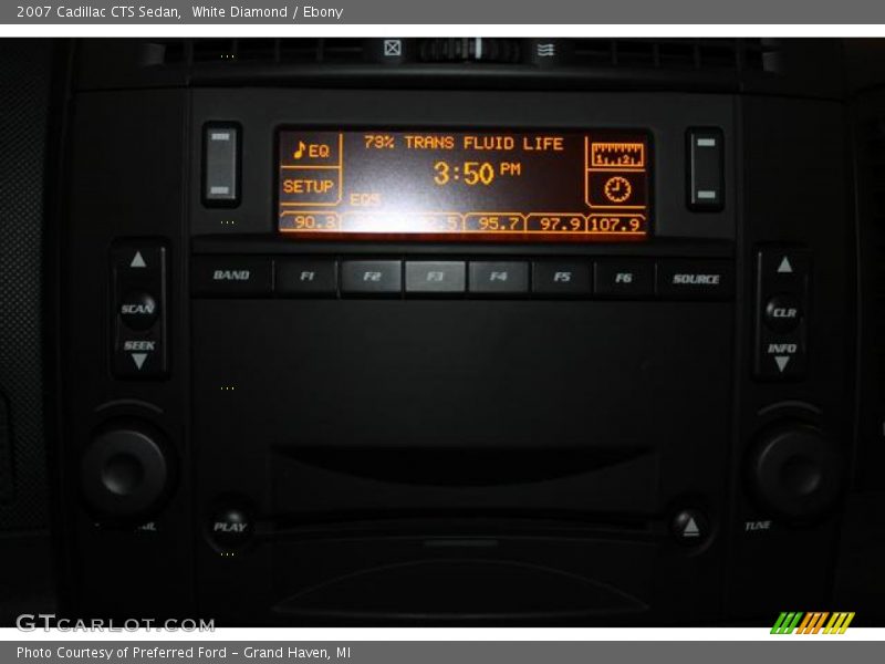 White Diamond / Ebony 2007 Cadillac CTS Sedan