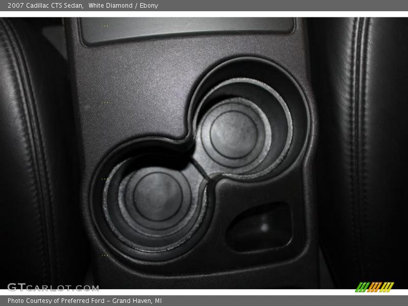 White Diamond / Ebony 2007 Cadillac CTS Sedan