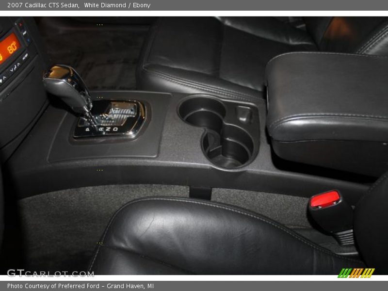White Diamond / Ebony 2007 Cadillac CTS Sedan
