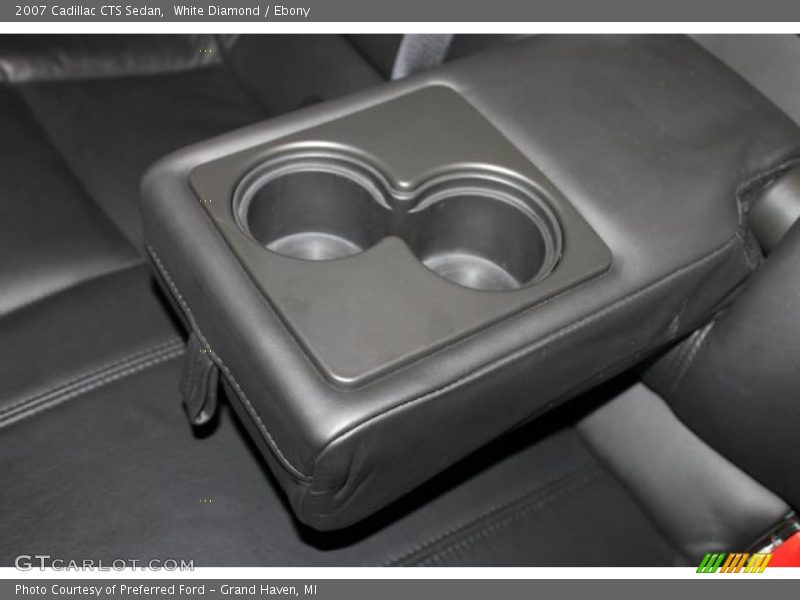 White Diamond / Ebony 2007 Cadillac CTS Sedan