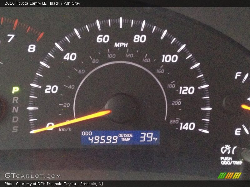 Black / Ash Gray 2010 Toyota Camry LE