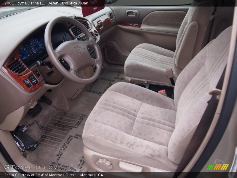 Desert Sand Mica / Oak 2001 Toyota Sienna LE