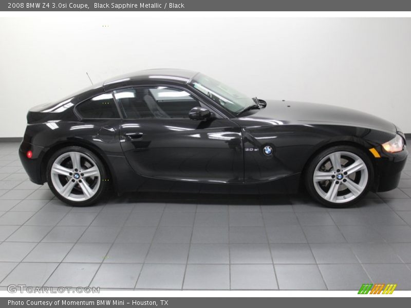 Black Sapphire Metallic / Black 2008 BMW Z4 3.0si Coupe