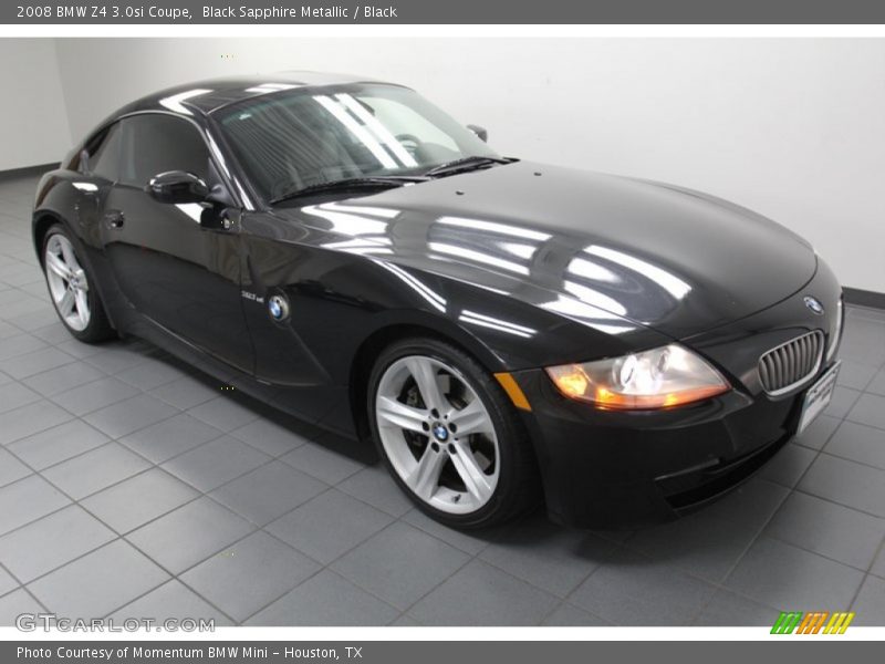 Black Sapphire Metallic / Black 2008 BMW Z4 3.0si Coupe