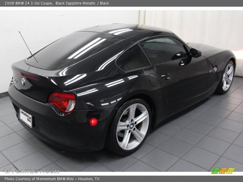 Black Sapphire Metallic / Black 2008 BMW Z4 3.0si Coupe