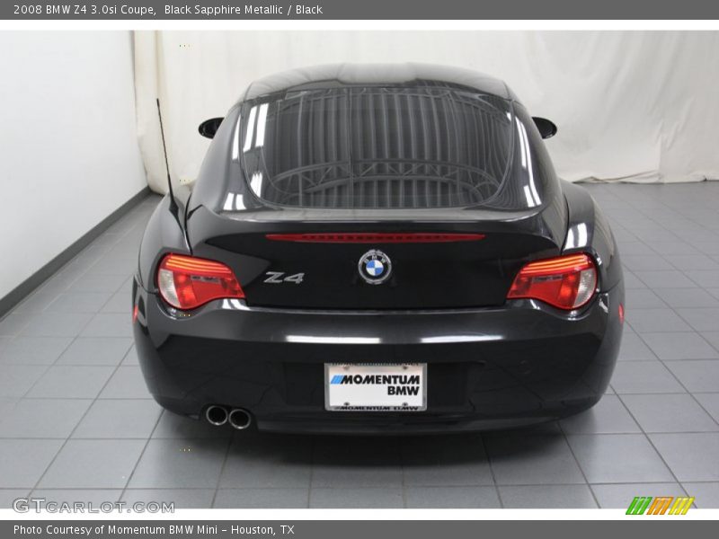 Black Sapphire Metallic / Black 2008 BMW Z4 3.0si Coupe