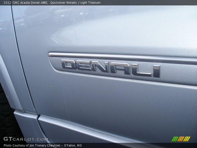 Quicksilver Metallic / Light Titanium 2012 GMC Acadia Denali AWD